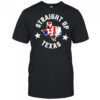 Straight up Texas Rangers and Houston Astros logo 2025 shirt