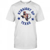 Straight up Texas Rangers and Houston Astros logo shirt