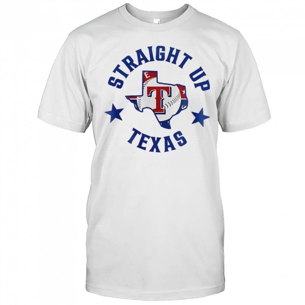 Straight up Texas Rangers logo shirt