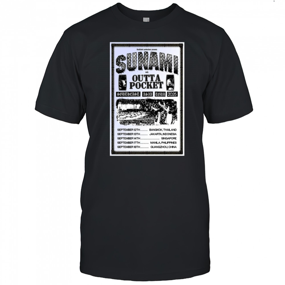 Sunami Southeast Asia Tour 2025 Poster T-Shirt