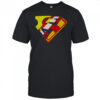 Superman mixed logo shirt