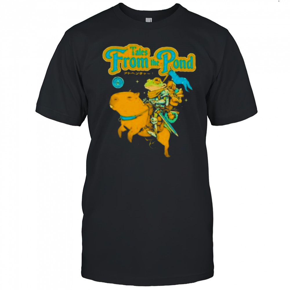 Tales from the Pond Frog riding Capybara shirt