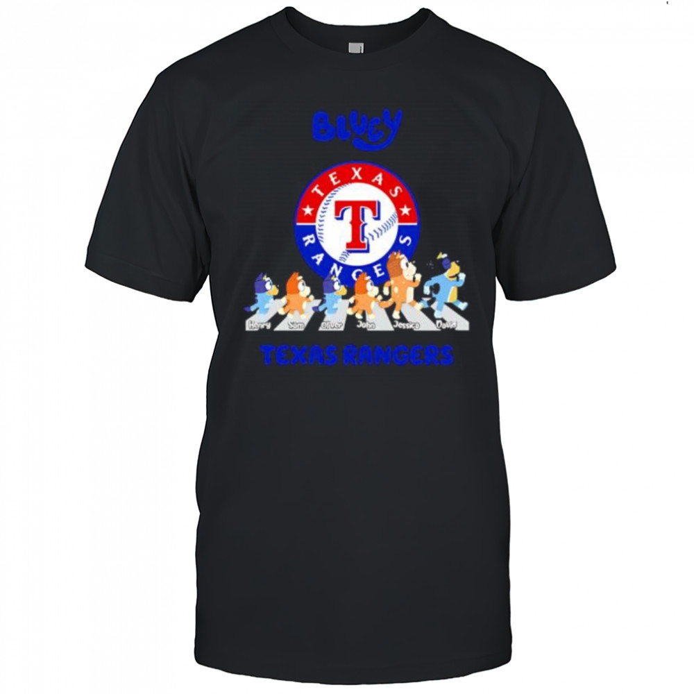 Texas Rangers Bluey Baseball Fan shirt