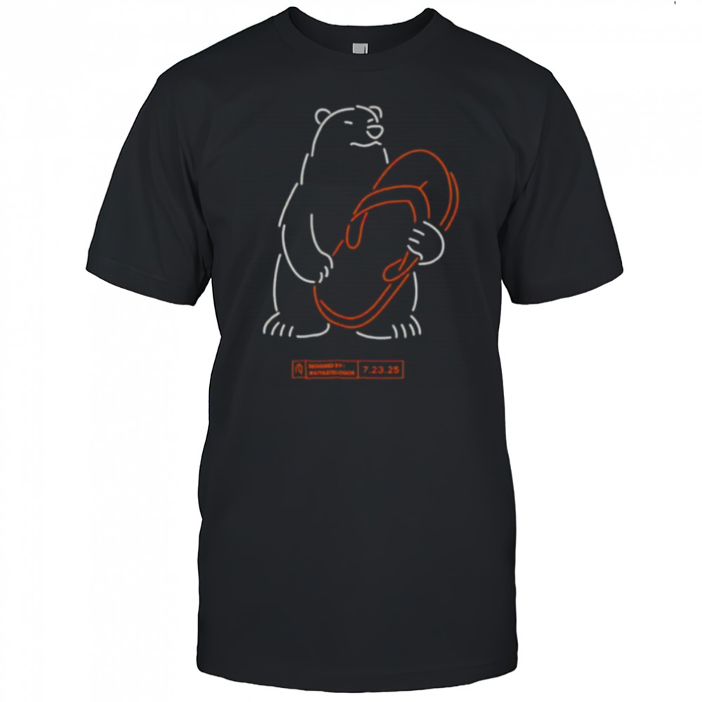 The Polar Bear HR Chancla neon shirt
