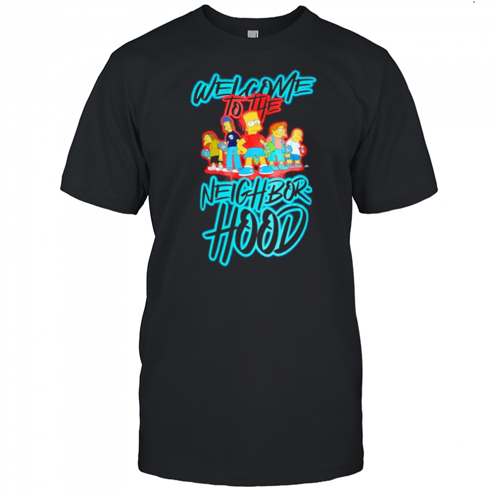 The Simpsons Welcome to the Neighborhood cartoon shirt