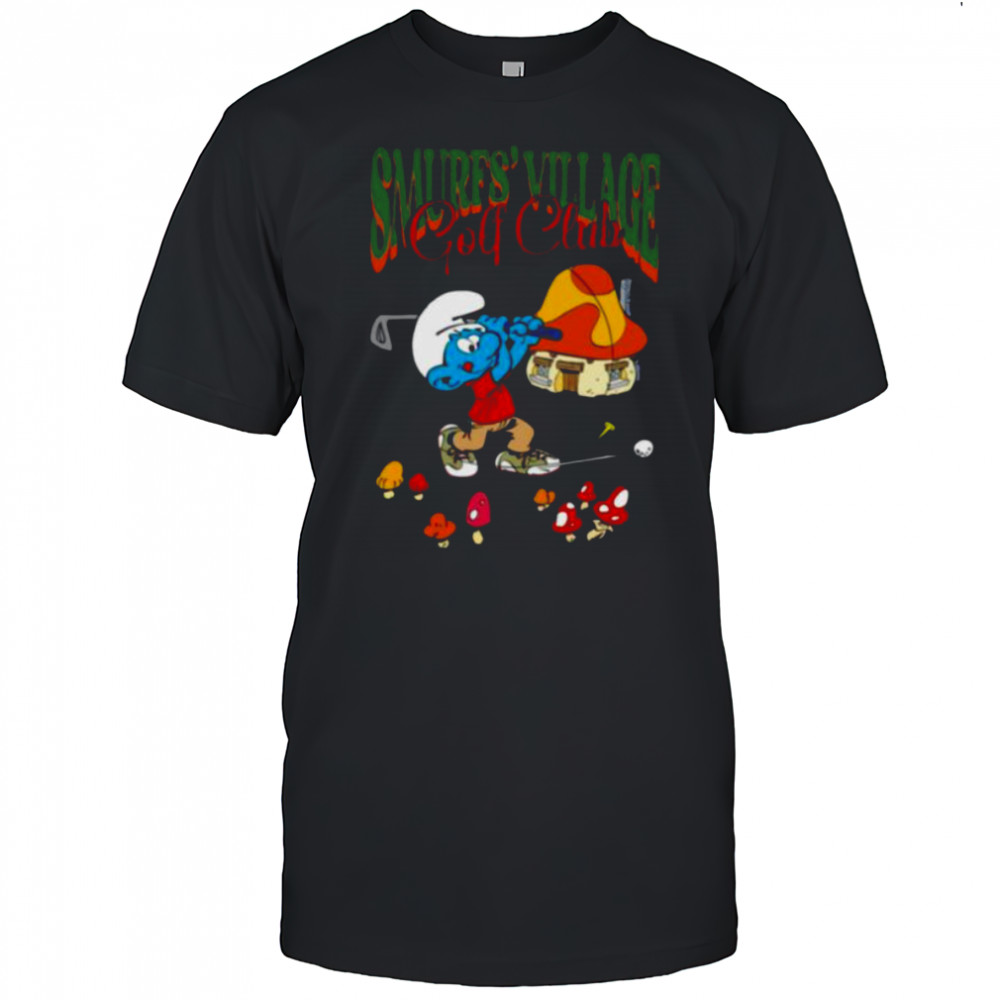 The Smurfs Smurf’s Village Golf Club Retro Cartoon Shirt