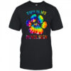 This is my peace sign tie-dye paw shirt
