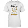 This nurse love her Pittsburgh Steelers shirt