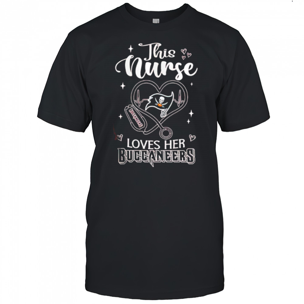 This nurse love her Tampa Bay Buccaneers shirt