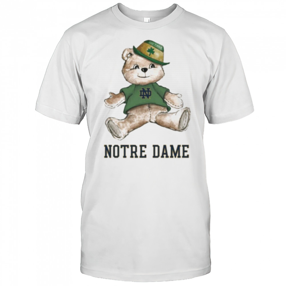 Tiny Turnip Teddy Bear Notre Dame Fighting Irish T shirt