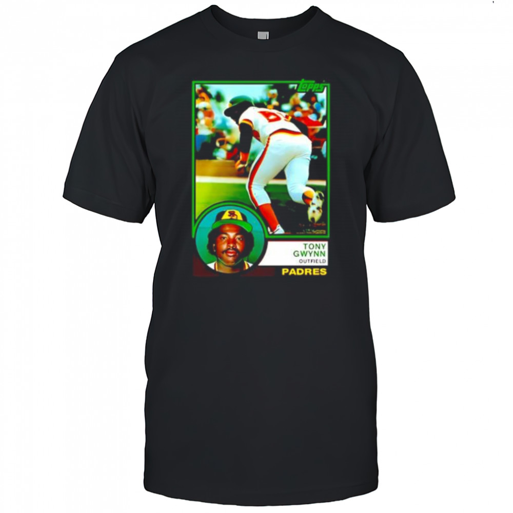 Tony Gwynn Outfield Padres card shirt