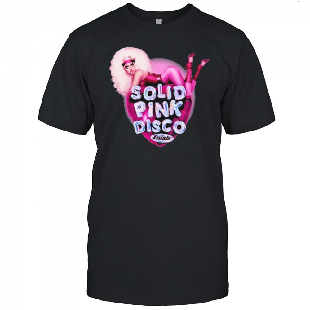 Trixie Mattel Solid Pink Disco Balloon Heart Shirt