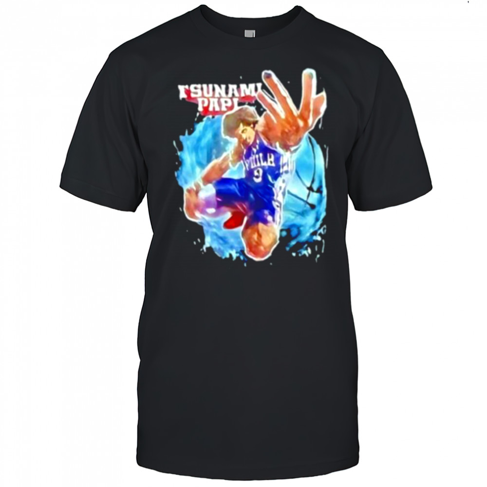 Tsunami Papi Kelly Oubre Jr. #9 Philadelphia 76ers shirt