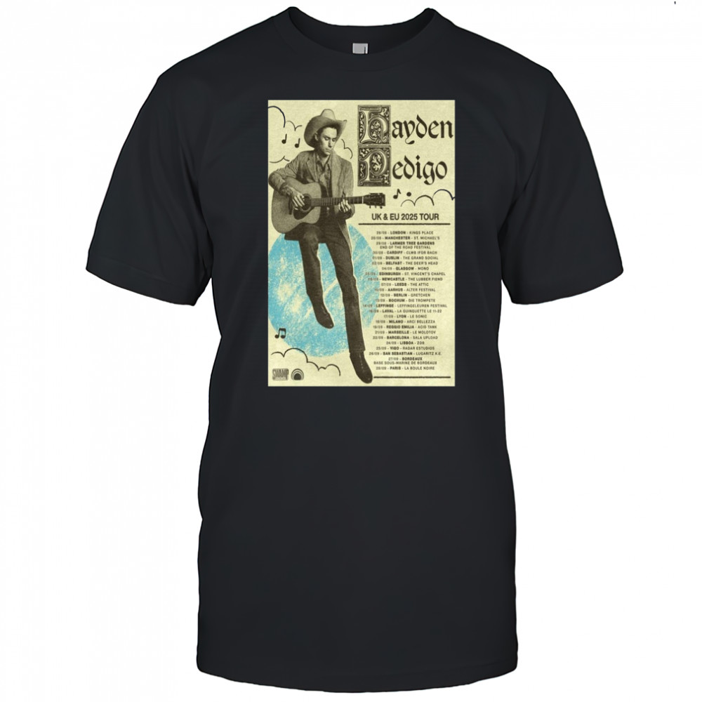 UK & EU Tour 2025 Hayden Pedigo Poster T-Shirt