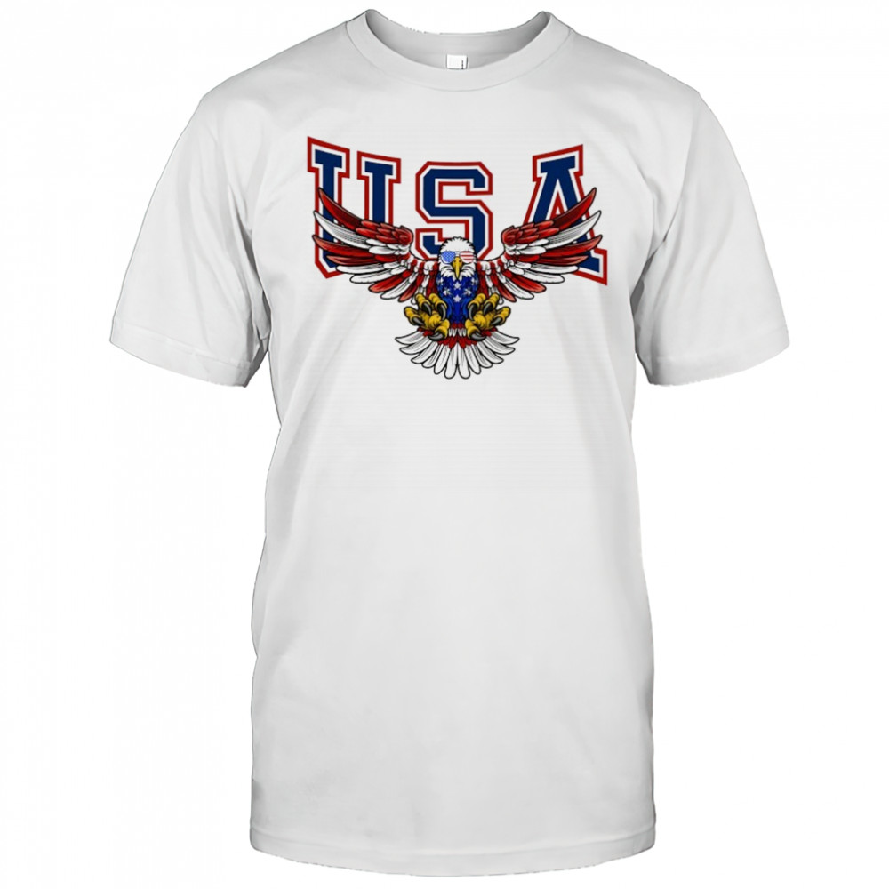 USA Eagle Fly logo shirt