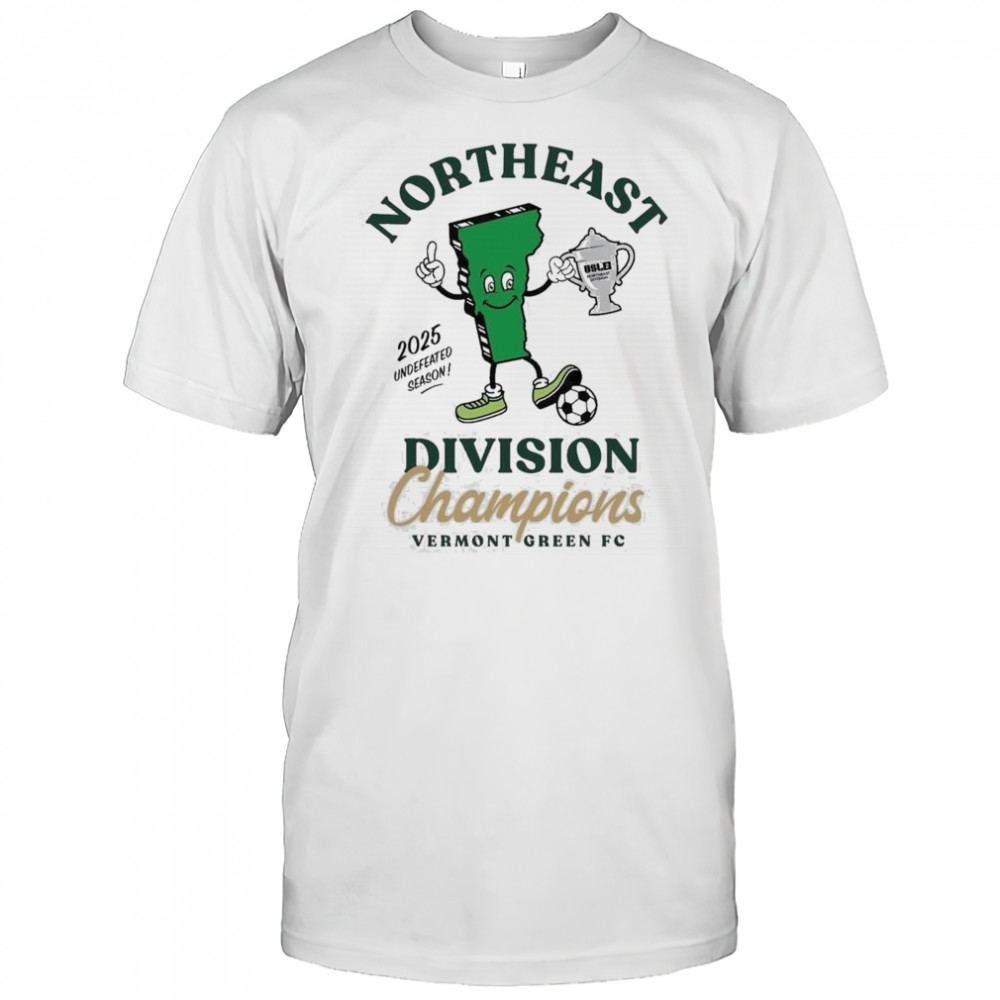 Vermont Green Fc Northeast Division Champions 2025 Shirt