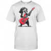 Vintage Dachshund Weenie Playing Guitar Rocking Dog Lover shirt