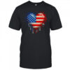 Vintage USA Heart 4th Of July Patriotic American Flag shirt