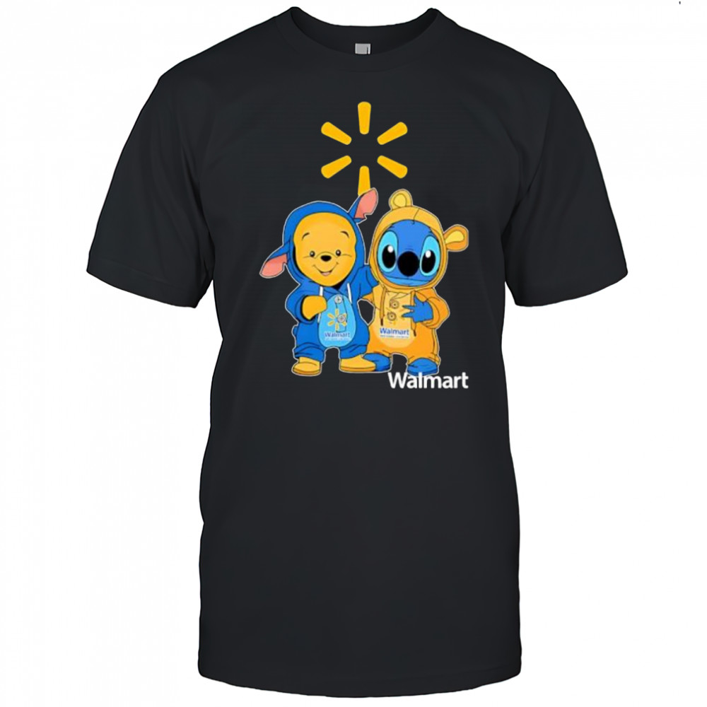 Walmart pooh and stitch friends shirt