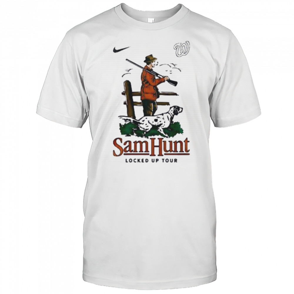 Washington Nationals x Sam Hunt summer tour locked up tour shirt