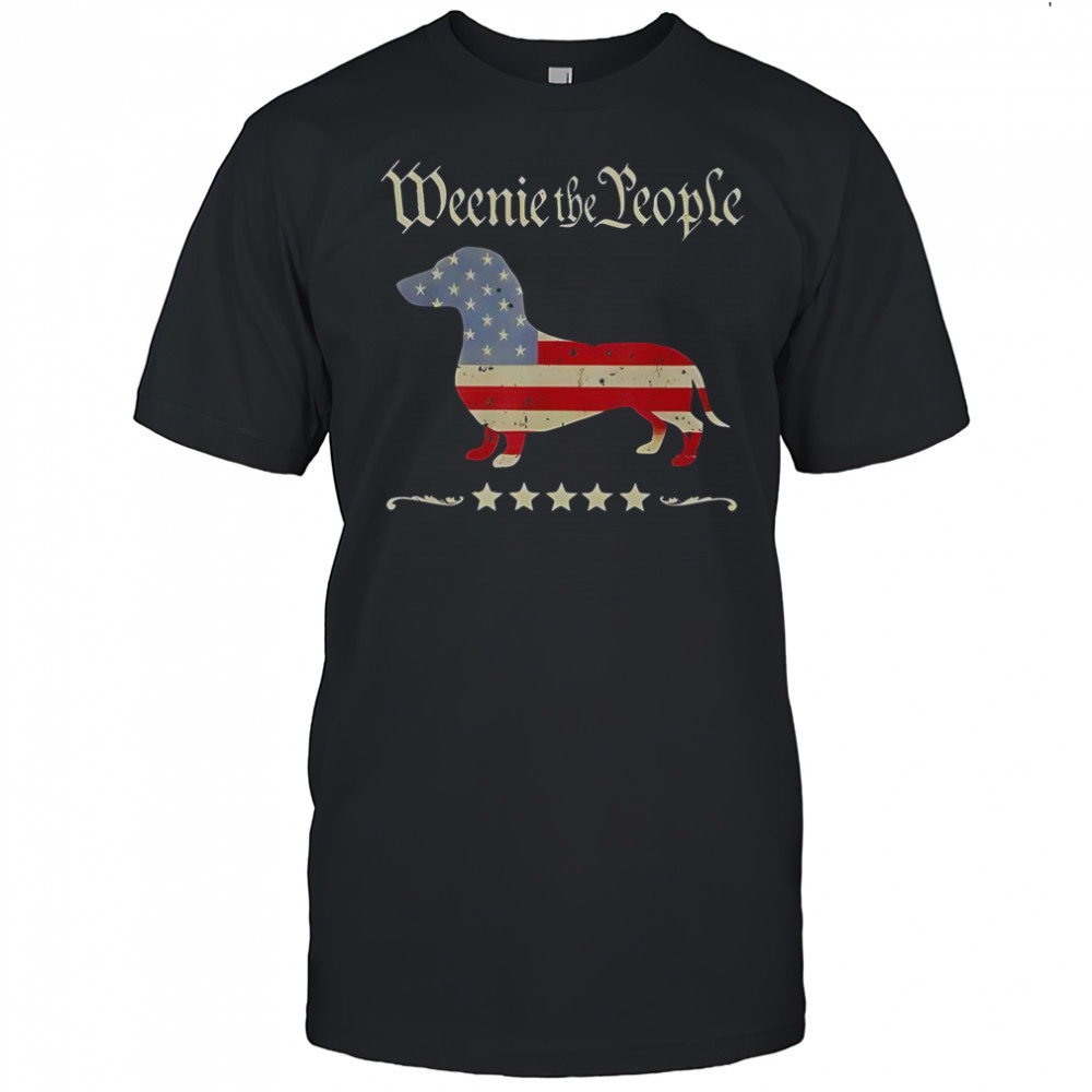 Weenie The People Patriotic Dachshund T-Shirt