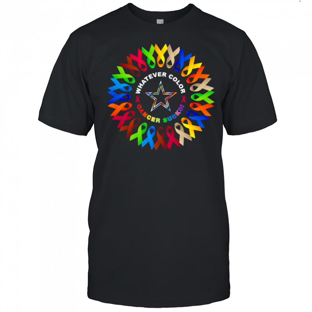 Whatever color cancer sucks Dallas Cowboys shirt