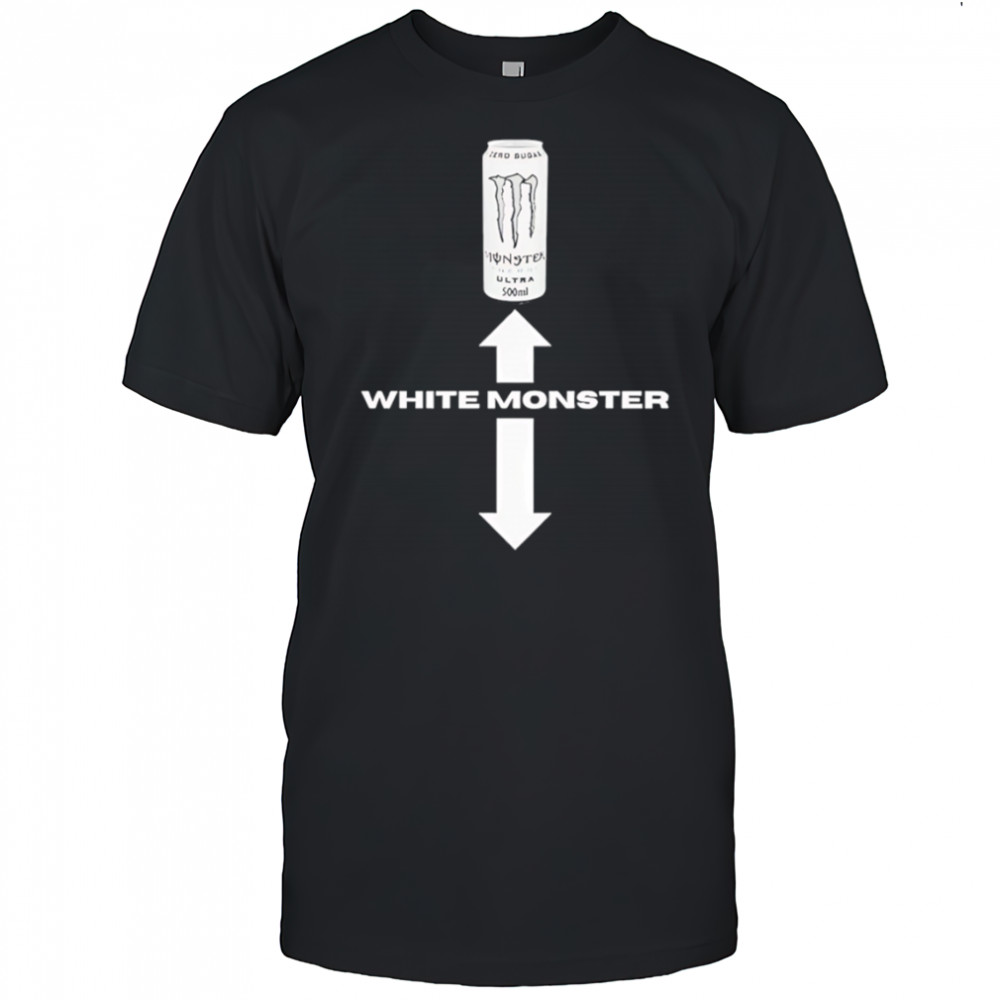 White Monster Energy shirt