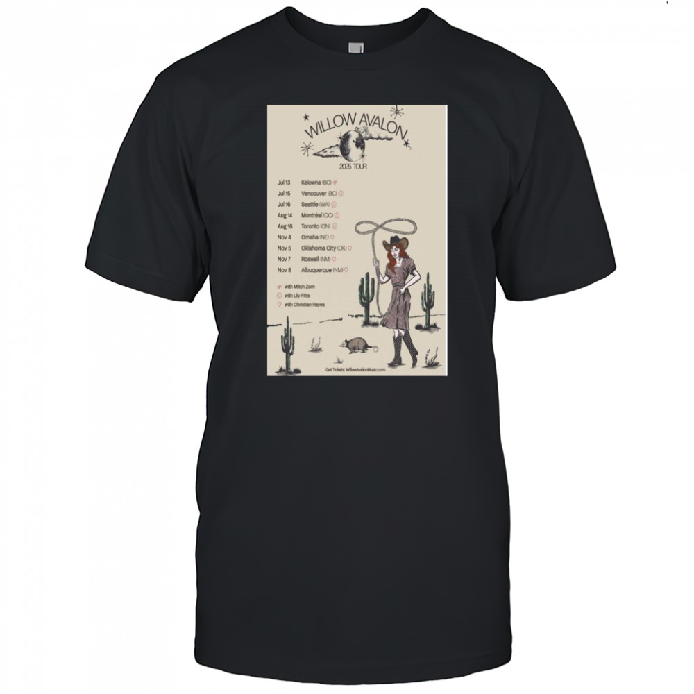 Willow Avalon Poster Tour 2025 T-Shirt