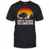 Womens National Park HOME OF BRAVE America Funny Yellowstone Shirt