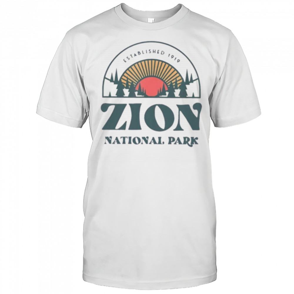 Zion National Park established 1919 shirt