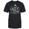 2016 Carolina Panthers vs. Denver Broncos Super Bowl 50 Helmet Match Up Faded Black NFL Shirt
