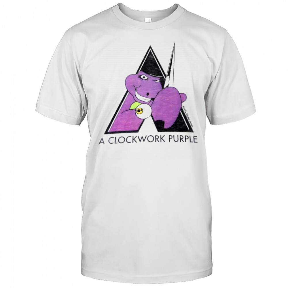 A clockwork purple shirt