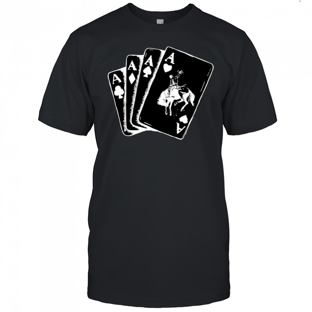 Ace card cowboy poker card games shirt