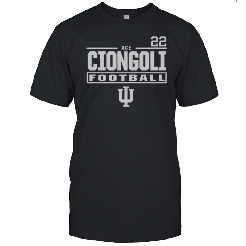 Ace Ciongoli Indiana Hoosiers Crimson 22 T-Shirt