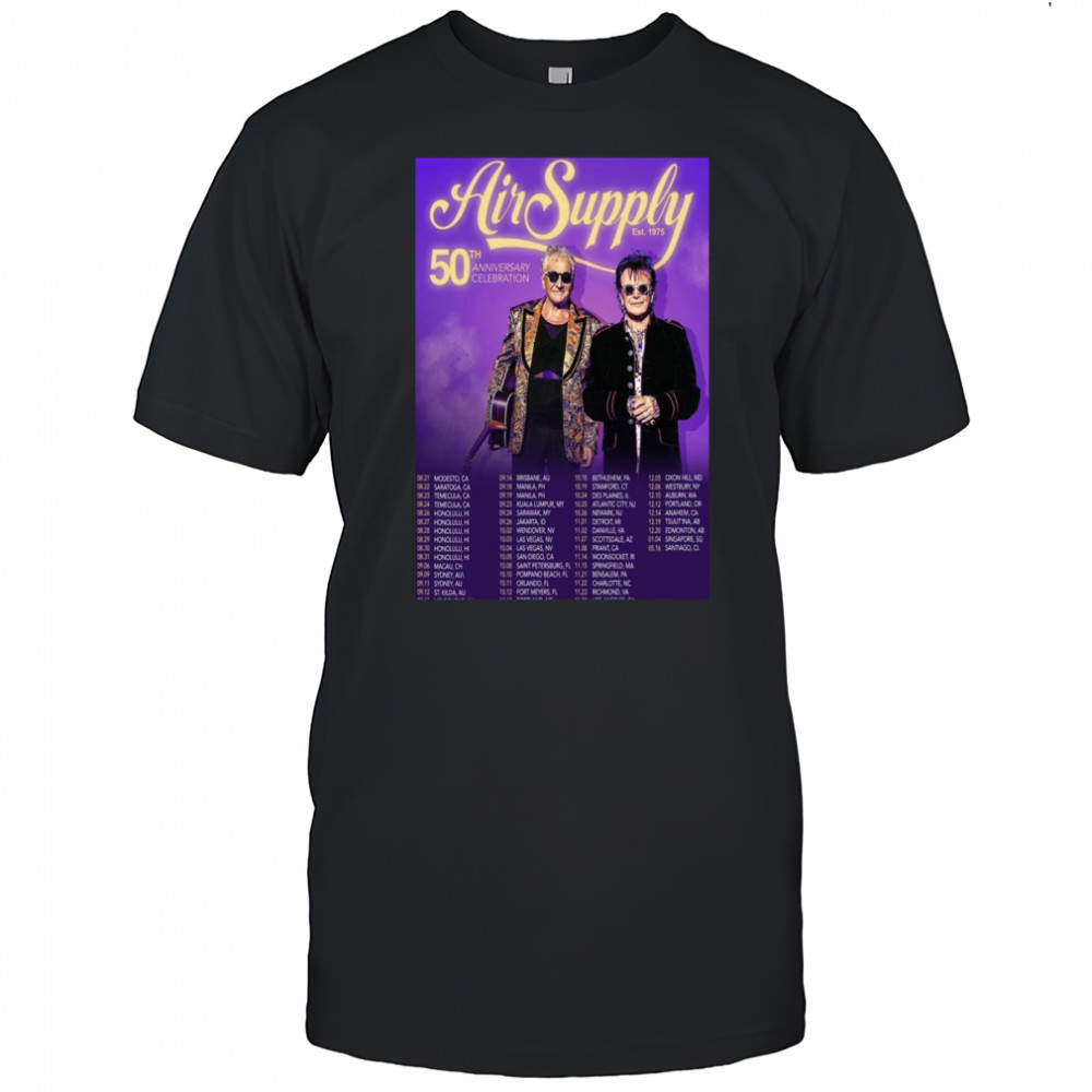 Air Supply 50th Anniversary Tour Poster T-Shirt