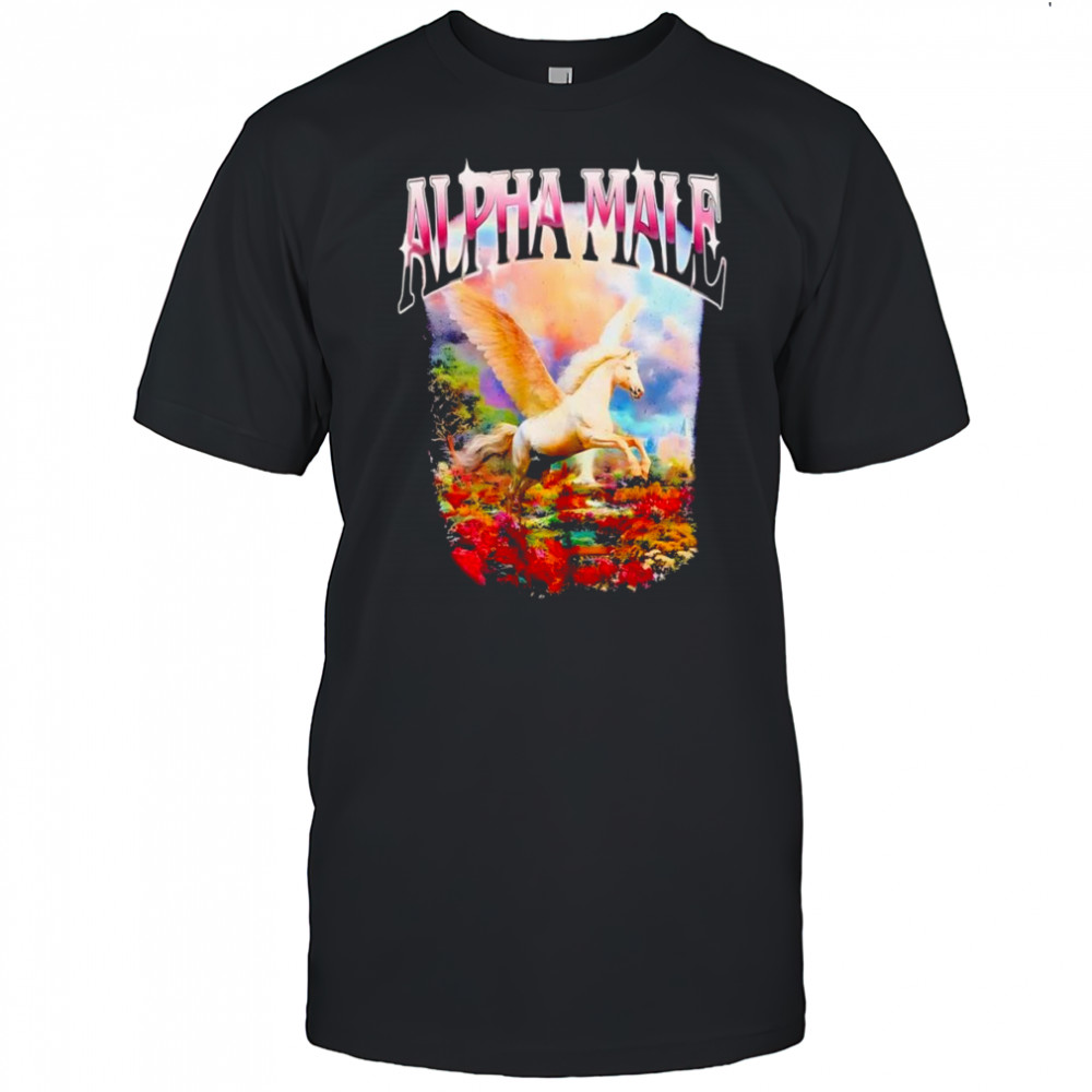 Alpha male unicorn graphic shirt