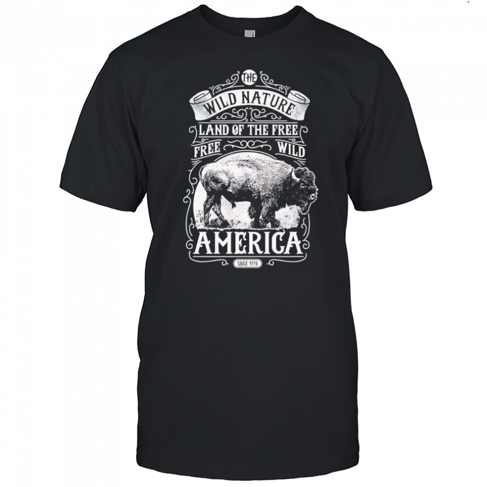 American Buffalo wild west western art shirt