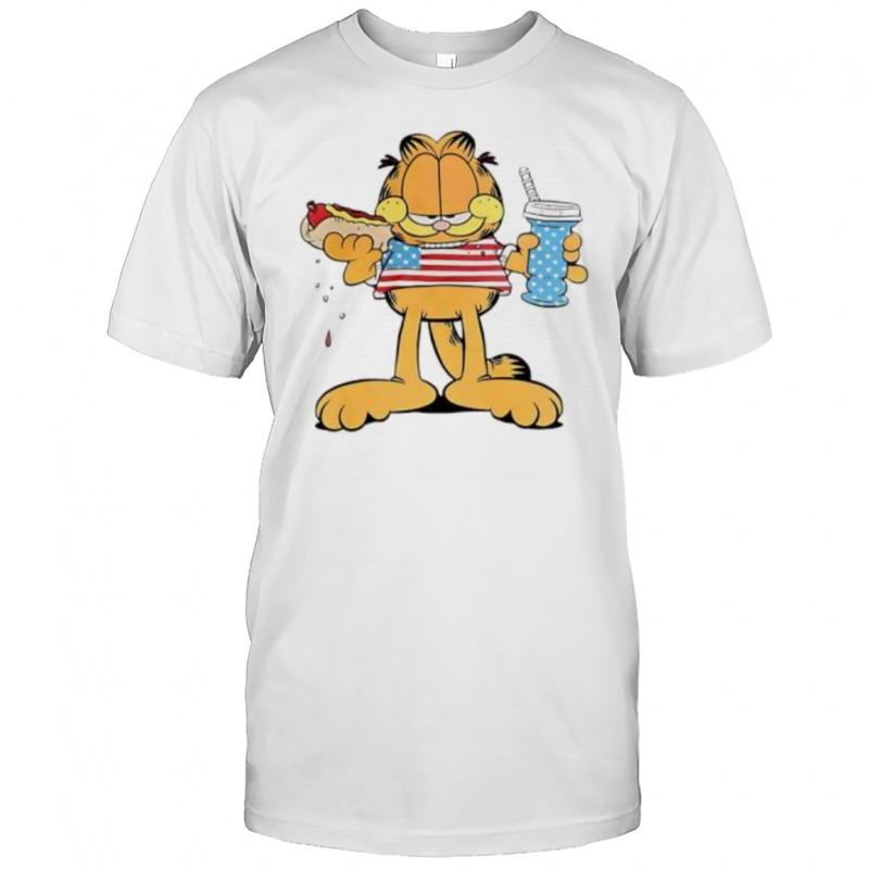 American Cat eat and drink shirt