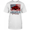 Arkansas Razorbacks football American flag shirt
