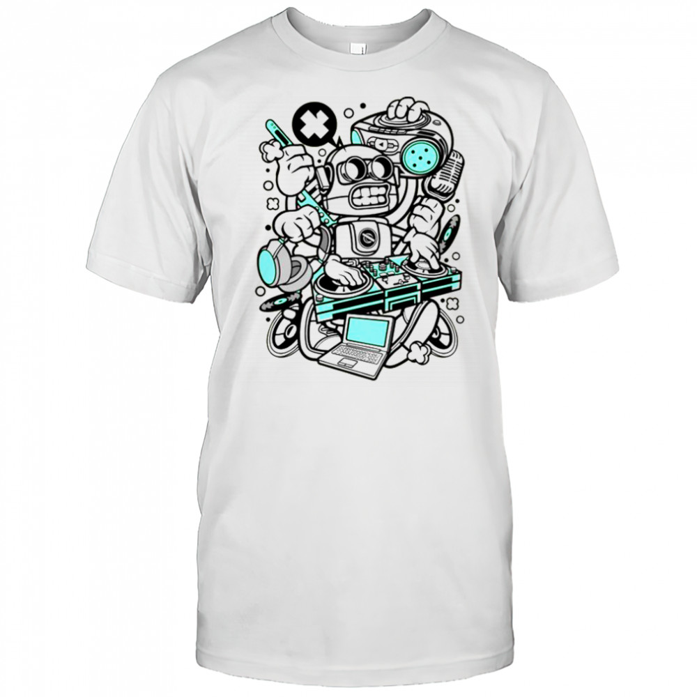 Awesome DJ Robot T-Shirt