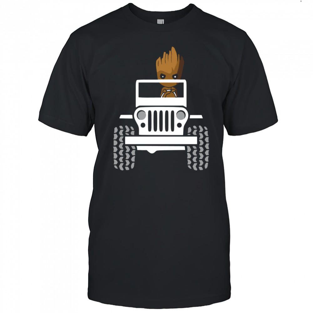 Baby Groot Drive Jeep Shirt