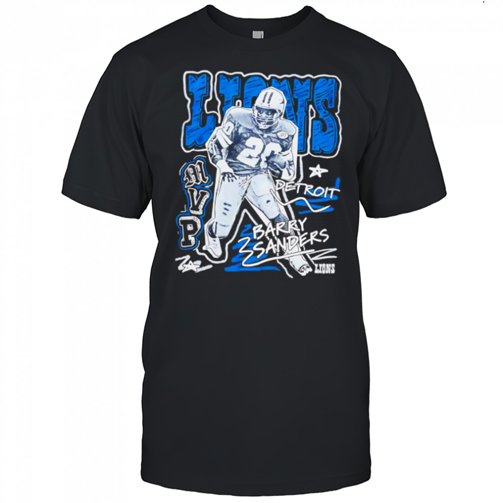 Barry Sanders Detroit Lions MVP vintage shirt