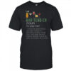 Bartender Definition Cocktail Glasses Graphic Humorous Mixology Dictionary T-Shirt