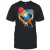 Baseball Drip For Boys Home Plate Ice Cream Drip Youth Sport shirt