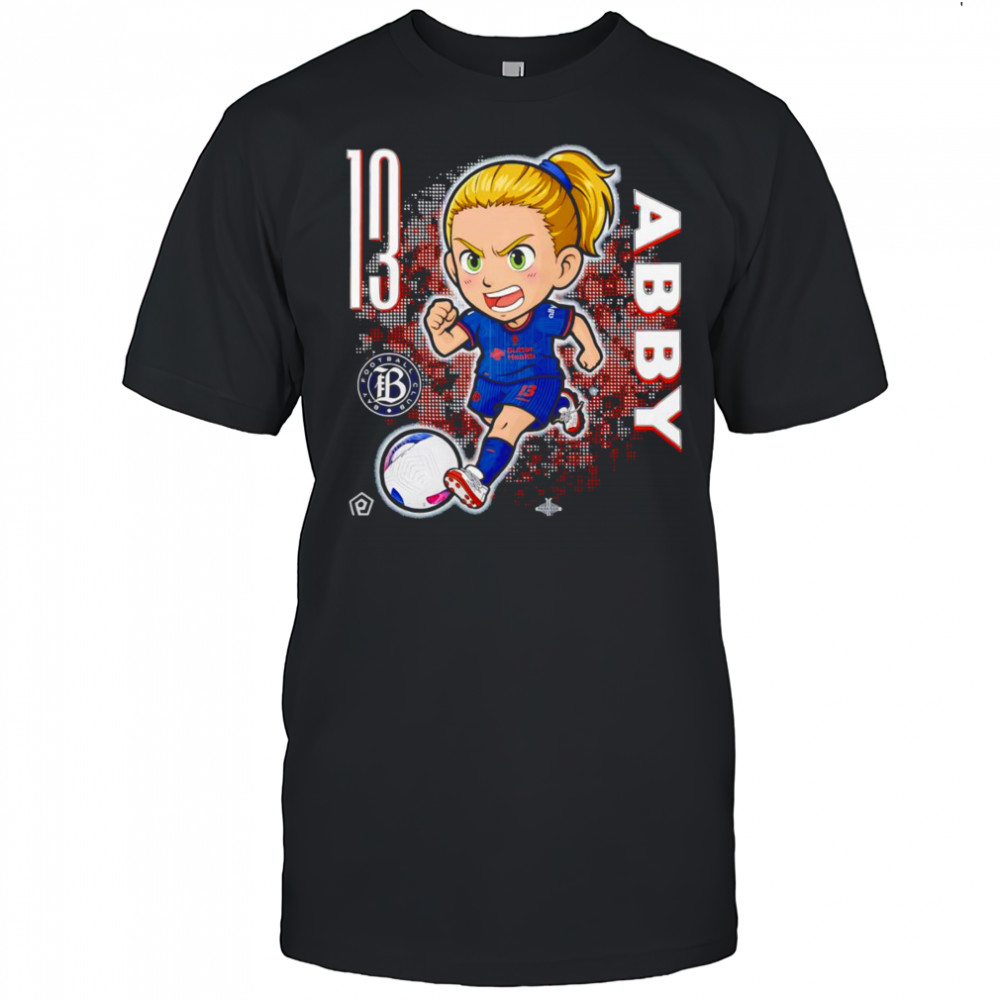 Bay FC Abby Dahlkemper chibi cartoon shirt