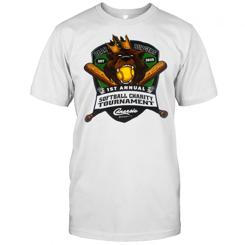 Bear Burgers 1st annual softball charity tournament shirt