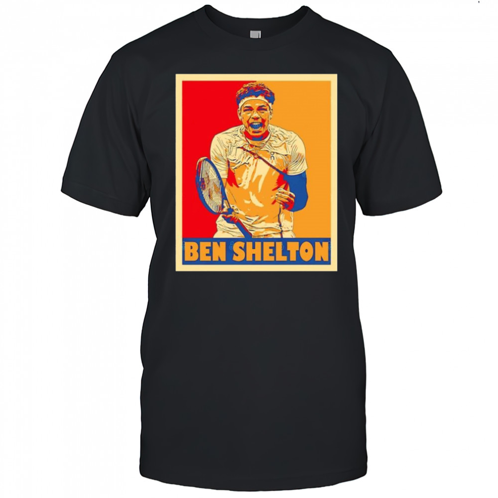 Ben Selton tennis player celebration graphic shirt