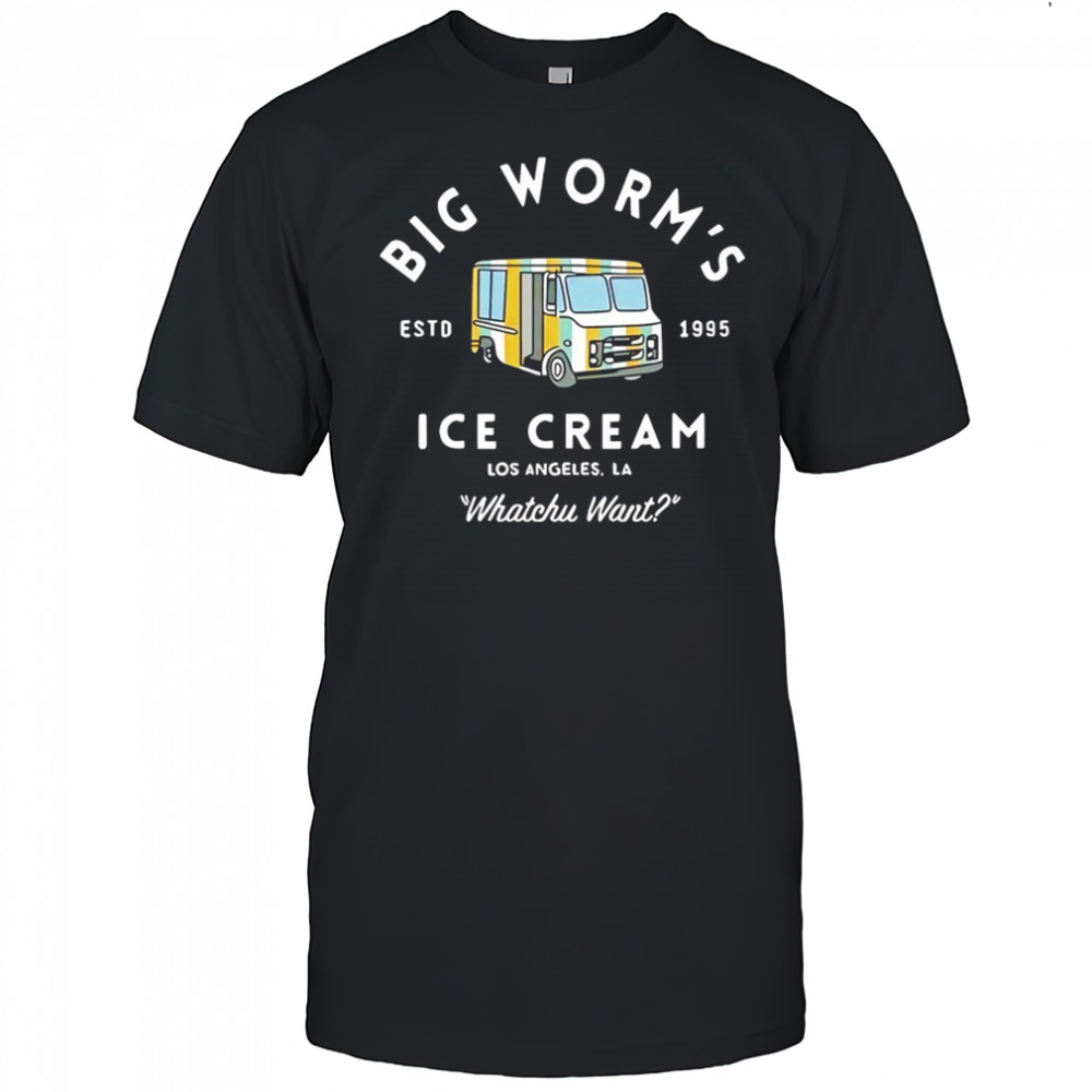 Big worm’s ice cream los Angeles LA 1995 shirt