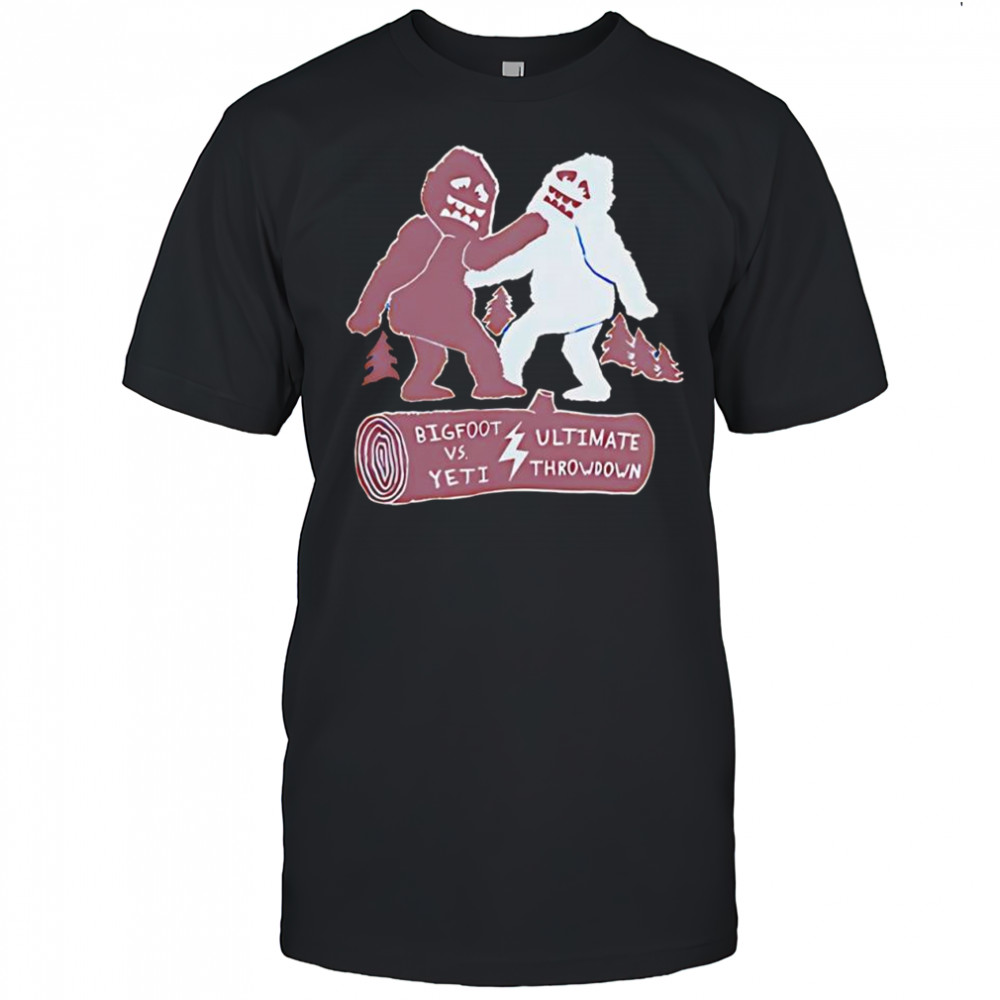 Bigfoot vs Yeti Ultimate Throwdown shirt