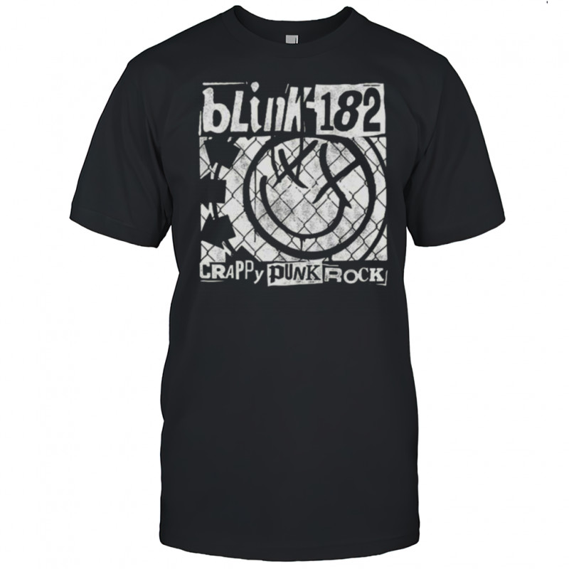 Blink 182 Crappy Punk Rock Smile Logo Tour Shirt